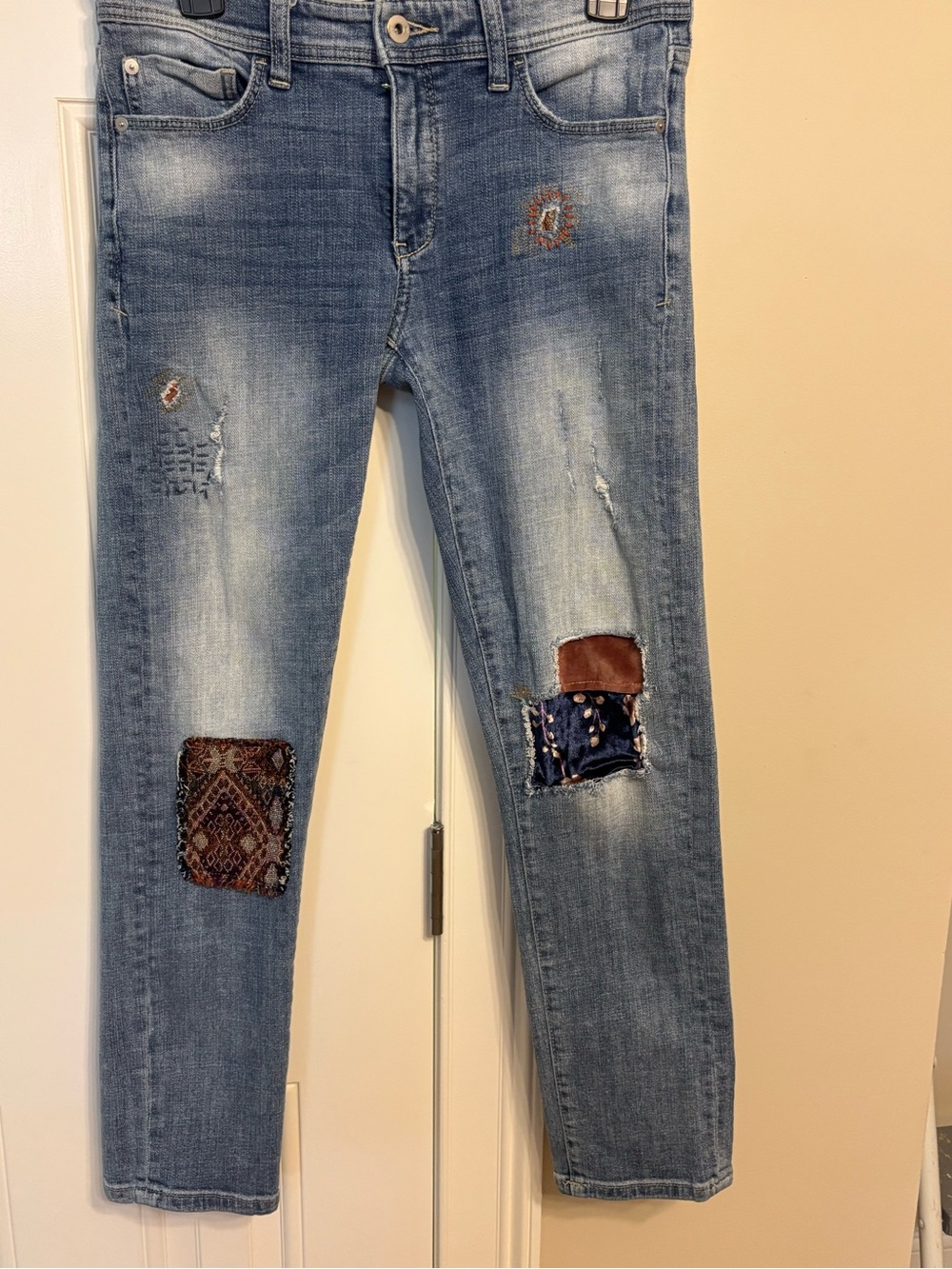 Anthropologie Pilcro & the Letterpress Patch Jeans